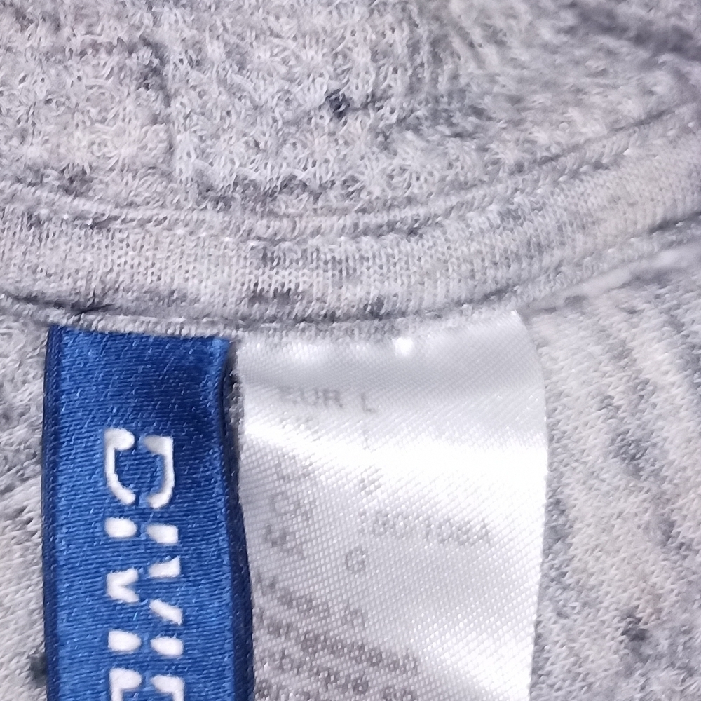 H&M Divided Hoodie Men’s Large Grey Blue Fleck Thermal-Lined Hood SOFT - Picture 3 of 4